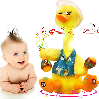 #ad Interactive Glowing Duck Toy with Talking Singing Dancing and Recording Featu $36.14