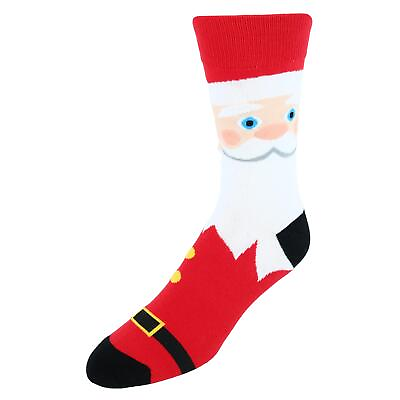 #ad New CTM Men#x27;s Santa Claus Christmas Novelty Socks $10.76