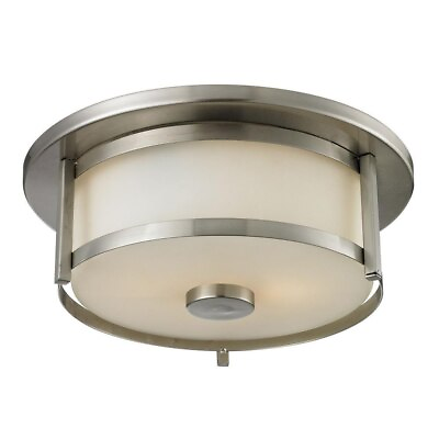 #ad 2 Light Flush Mount in Art Moderne Style 11 Inches Wide by 5 Inches High $105.95