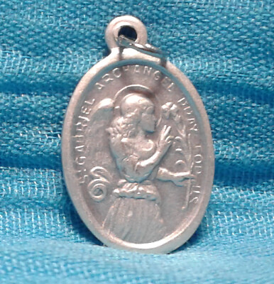 #ad Catholic Medal 1quot; ITALY St. Saint Gabriel Guardian Archangel Angel DS1a $1.70