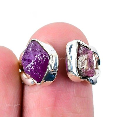 #ad Natural Tourmaline Gemstone Statement Pink Ring Size 7 925 Sterling Silver $9.99