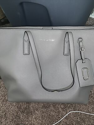 #ad Marc Jacobs Handbag Large Tote Gray With 3 Inside Pockets $33.99
