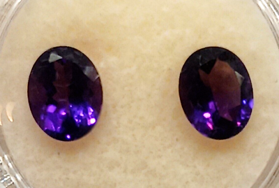 #ad Amethyst Natural Oval 9x7 MM Good Color Cut Clarity amp; Calibrated Gemstone Lot $59.99