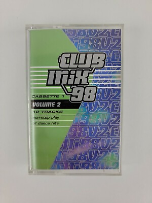 #ad Club Mix #x27;98 Volume 2 Cassette 1 1998 BMG Cold Front 4195 4 EXCELLENT $19.99