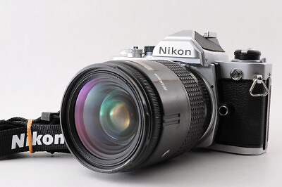 #ad 【Excellent】NIKON FM Silver Body AF 28 85mm F 3.5 4.5 Lens Strap From JAPAN $152.99