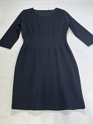 #ad Womens BOSS Hugo Boss Black 3 4 Sleeve Formal Dress Size Large L NEW $149.99