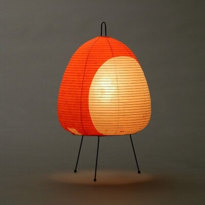#ad Isamu Noguchi Akari 1AT lamp Washi Paper Handcraft Light Shade JAPAN $279.99
