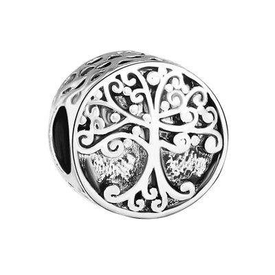 #ad Authentic 100% 925 Sterling Silver Tree of life Charm for Bracelet or necklace $15.00