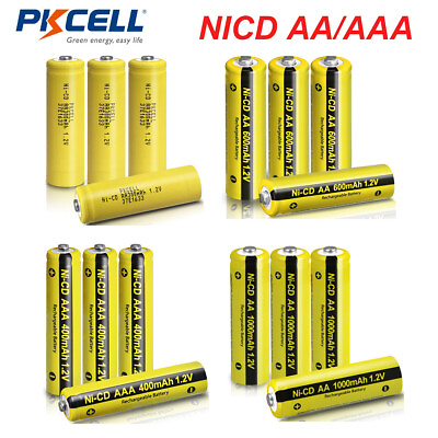 #ad 1.2v AA AAA Rechargeable Batteries NiCd Battery for Garden Solar Ni Cd Light Lot $3.95