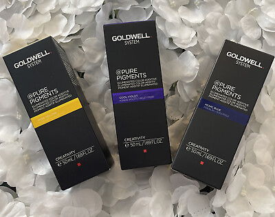 #ad Goldwell System Pure Pigments 1.69 oz Pure Yellow Hair Color Additive Newviolet $51.30