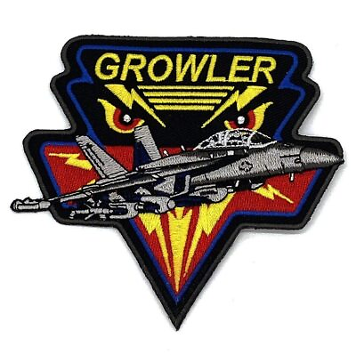 #ad EA 18 Growler Embroidered Patch – With Hook and Loop $16.99