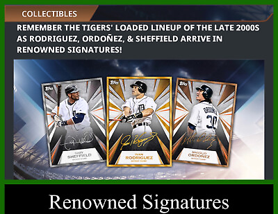 #ad DETROIT TIGERS RENOWNED SIGNATURES TWO BRONZE SETS ONLY TOPPS BUNT DIGITAL $1.25