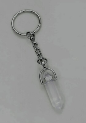 #ad Clear Crystal Key Chain Purse Charm Crystal Silver Zipper Pull $9.99