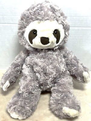 #ad BABY GANZ 15quot; Brown Gray SLOTH Plush Stuffed Animal Cute and Clean TAG $14.99