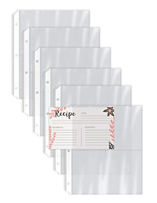 #ad Recipe Card Page Protectors 50 Count 4 x 6 inch Pockets 2 Pockets Per Page $12.90