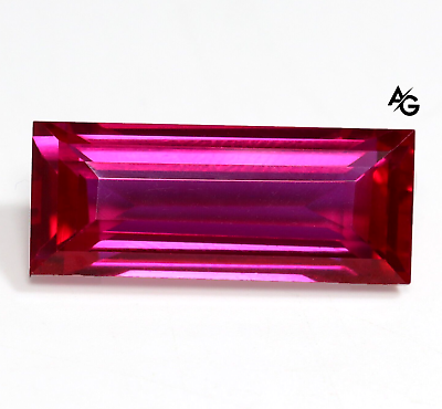#ad AAA Natural Pink Sapphire GIE Certified 19.10 Ct Baguette Cut Loose Gemstone $125.13