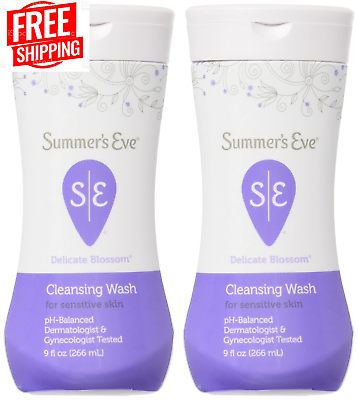 #ad Feminine Wash for Sensitive Skin Delicate Blossom 9 Oz 2 Pk Summer Eve $12.00