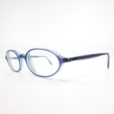 #ad Emporio Armani 607 424 Eyeglasses Frames purple Clear Blue Oval 46 17 135 $99.99