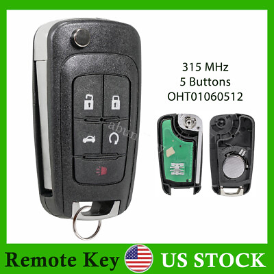 #ad For 2012 2013 2014 2015 2016 Buick Regal Car Remote Flip Key Fob 5 Button $10.99