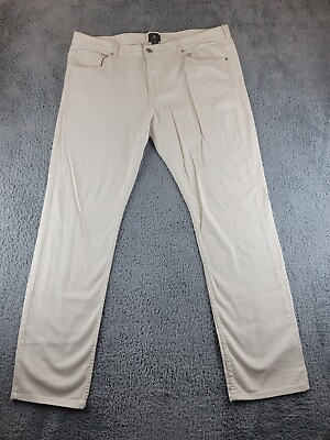#ad Hamp;M Dress Pants Mens Size 38x31 White Slim Fit Mid Rise Casual $15.99