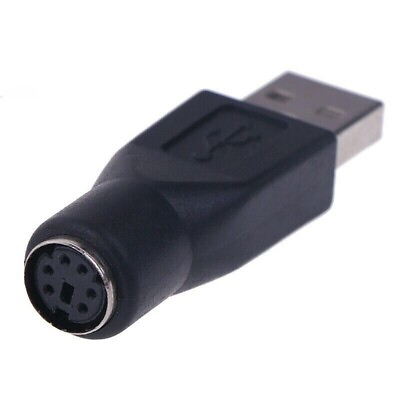 #ad New PS 2 Female to USB Male Converter Connector Adapter for PC Mouses US Seller $3.49