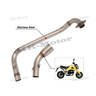 #ad Motorcycle High Mount Exhaust System Front Pipe Fits For Honda Grom MSX125 13 19 AU $129.61