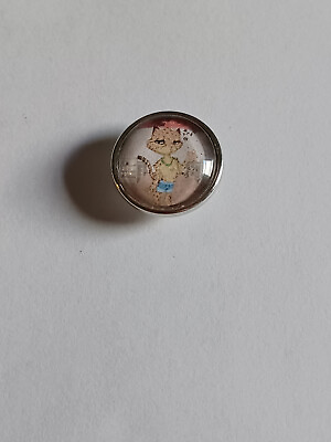 #ad 18 mm snap button charms handmade: Cats on the prowl #101 $3.79