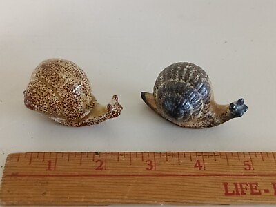 #ad Snail Vintage Tiny Miniatuire Figures 2 Made in Japan $12.99