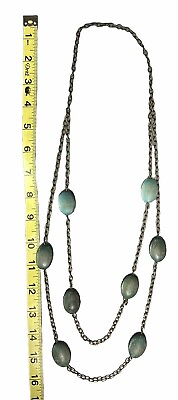 #ad 16 Inch Layered Beaded Necklace $10.00