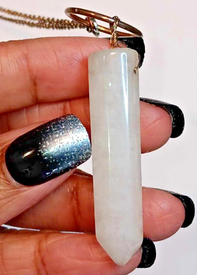 #ad Quartz Crystal Necklace Gemstone Pendant Natural Chakra Stone Energy Healing $7.50