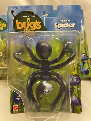 #ad New Disney Pixar Bugs#x27;s Life HIGH WIRE SPIDER 5quot; Figure Vintage 1998 69490 $14.99