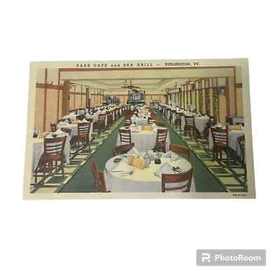 #ad Postcard Park Cafe and Sea Grill Burlington Vermont Vintage A67 $5.99