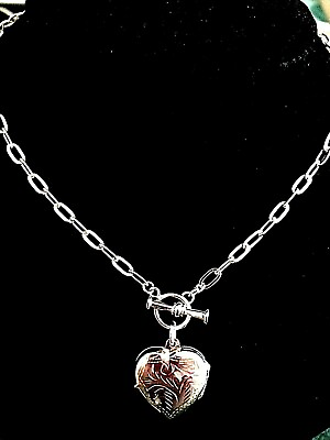 #ad Heart Locket Necklace $99.00
