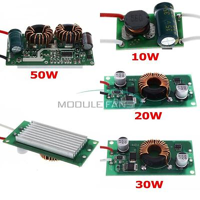 #ad 10W 20W 30W 50W Constant Current Power Supply LED Driver DC LED Chips Light MF $1.77