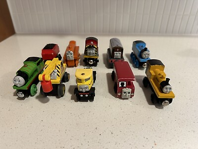 #ad 10 Wooden Thomas The Trains: Toby Bertie Isabell Percy Terence And More $60.00
