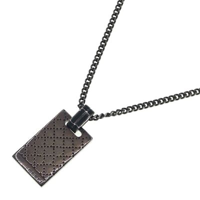 #ad Gucci Necklace Diamante 341889 SV Sterling Silver 925 Used Pendant Plate Acces $169.37