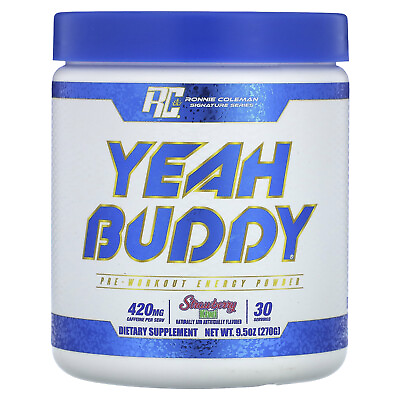 #ad Signature Series Yeah Buddy Pre Workout Energy Powder Strawberry Kiwi 9.5 oz $23.61