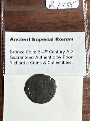 #ad Special Genuine Ancient Roman Bronze Over 1500 Yrs Old. Free Shipping R1495 $10.95