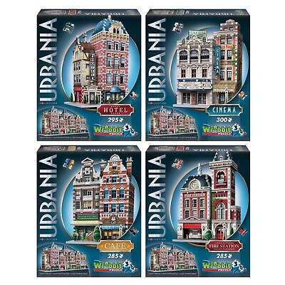 #ad Wrebbit 3D Puzzle Urbania Collection Bundle of 4 Includes Cinema FIRE Stati... $159.09
