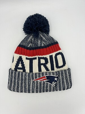 #ad New Era New England Patriots NFL Football Pom Knit Beanie Hat $18.99