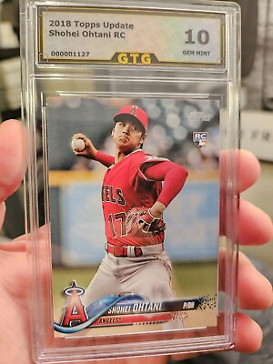 #ad GTG 10 2018 Topps Update Shohei Ohtani ROOKIE #US1🔥Angels RC🔥GORGEOUS GEM MINT $109.99