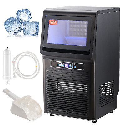 #ad VEVOR Commercial Ice Maker Freestanding Cabinet Machine 70lbs 24H 36 Ice Cubes $190.99