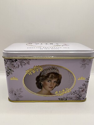 #ad New Princess Diana Princess of Wales English Breakfast Tea Tin 40 Teabags $18.99
