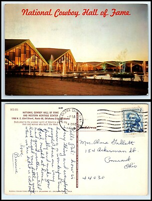 #ad OKLAHOMA Postcard Oklahoma City National Cowboy Hall Of Fame S4 $3.25