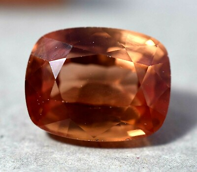 #ad 12.95 Ct Natural Padparadscha Sapphire GGL Certified Sparkling Treated Gemstone $21.49