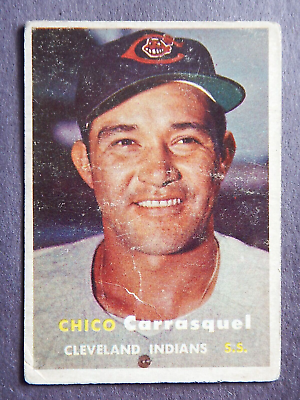 #ad Chico Carrasquel #67 Topps 1957 Baseball Card Cleveland Indians G $3.29