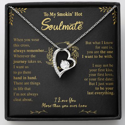 #ad To My Soulmate Necklace Engagement Anniversary Gift for Her Birthday $28.99