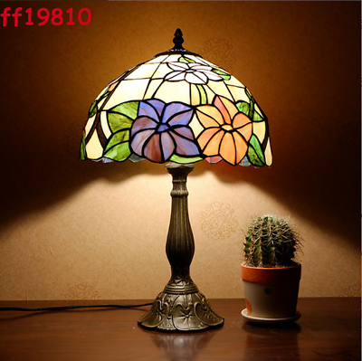 #ad Modern Tiffany Lotus Table Lamps Stydy Room Bedroom Indoor Desk Lights $222.27