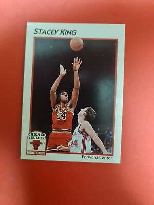 #ad Forward Center Chicago Bulls Stacey King 1991 Basketball NBA Hoops Card $39.99