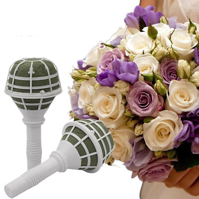 #ad Bridal Wedding Party Supply Flower DIY Decoration Bouquet Foam Holder w $10.44